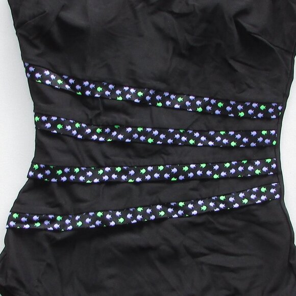 It Figures Black One Piece Swimsuit - Sz 12 - NEW - Picture 6 of 8